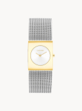 Silver CK Pulse Two-Tone Steel Bracelet Watch  Women