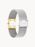 Silver CK Pulse Two-Tone Steel Bracelet Watch  Women