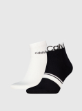 Black 2 Pack Quarter Socks  Men