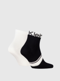 Black 2 Pack Quarter Socks  Men