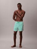 Green Medium Drawstring Swim Shorts - CK Monogram  Men