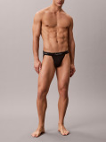 Μαύρο Σετ 3 Jock Straps - Icon Cotton Stretch  Άνδρας
