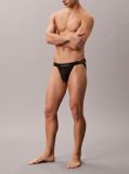 Μαύρο Σετ 3 Jock Straps - Icon Cotton Stretch  Άνδρας