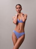 Blue Low Rise Thong - Icon Logo Lace  Women