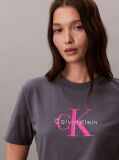 Γκρι T-Shirt Με Λογότυπο  Γυναίκα