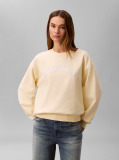 Yellow Varsity Logo Sweatshirt  Women