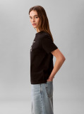 Black Monogram Appliqué T-shirt  Women