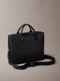 Black Embossed Monogram Commuter Bag  Men