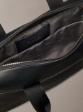 Black Embossed Monogram Commuter Bag  Men