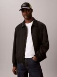 Black Twill Logo Embroidery Trucker Cap  Men