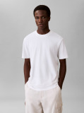 Λευκό T-Shirt Από Interlock Ύφασμα  Άνδρας