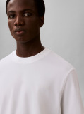 Λευκό T-Shirt Από Interlock Ύφασμα  Άνδρας