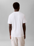 Λευκό T-Shirt Από Interlock Ύφασμα  Άνδρας