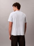 White Textured Logo Crew Neck T-Shirt  Men