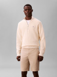 White 9" Straight Chino Shorts  Men