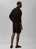 Black 9" Straight Chino Shorts  Men