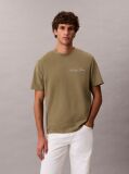 Green Embroidered Logo T-shirt  Men