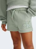 Green Mini Logo Jogger Shorts  Girls