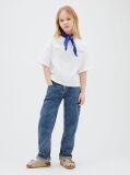 White Logo Crew Neck T-Shirt  Girls