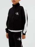 Black Monologo Track Top And Joggers Set  Girls