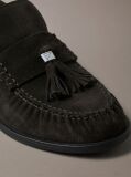 Καφέ Σουέτ Loafers Με Διακοσμητική Φούντα  Άνδρας