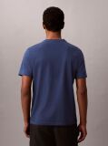 Μπλε T-Shirt Με Στρογγυλή Λαιμόκοψη Και Λογότυπο  Άνδρας
