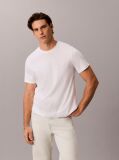 Λευκό T-Shirt Με Slim Γραμμή Από Βαμβάκι Με Logo Patch  Άνδρας