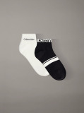 Black 2 Pack Quarter Socks  Men