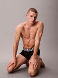 Black 3 Pack Low Rise Trunks - Intense Power Micro  Men