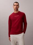 Red Long Sleeve Lounge T-shirt  Men