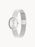 Silver Euphoria Stainless Steel Oval Watch  Women