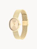 Gold Euphoria Gold Plated Steel Oval Watch  Women