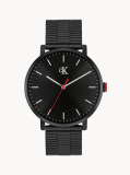 Black Black Plated Steel Bracelet Watch  Men