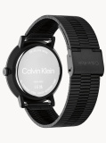 Black Black Plated Steel Bracelet Watch  Men