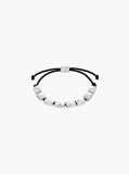 Black Metallic Waves Bracelet  Men