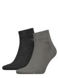 Grey Calvin Klein Men's Quarter Socks 2 pack  Men