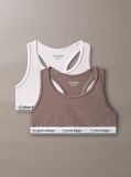Multi 2 Pack Girls Bralettes - Icon Cotton Stretch  Girls