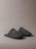 Black Felt Signature Hotel Slippers  Men