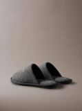 Black Felt Signature Hotel Slippers  Men