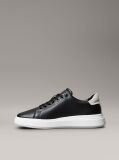 Black Leather Trainers  Women