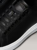 Black Leather Trainers  Women