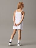 White Loose Punto Milano Slip Dress  Girls