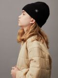 Black Unisex Ribbed Beanie  Kids Unisex