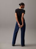 Black Slim Organic Cotton Logo T-Shirt  Women