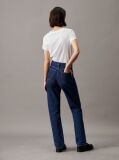 White Slim Organic Cotton Logo T-Shirt  Women
