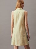 Green Cotton Sleeveless Shirt Dress  Women