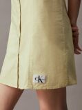 Green Cotton Sleeveless Shirt Dress  Women