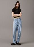 Black Cropped Monogram T-shirt  Women