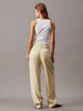 Green Soft Twill Tapered Trousers  Women