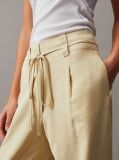 Green Soft Twill Tapered Trousers  Women